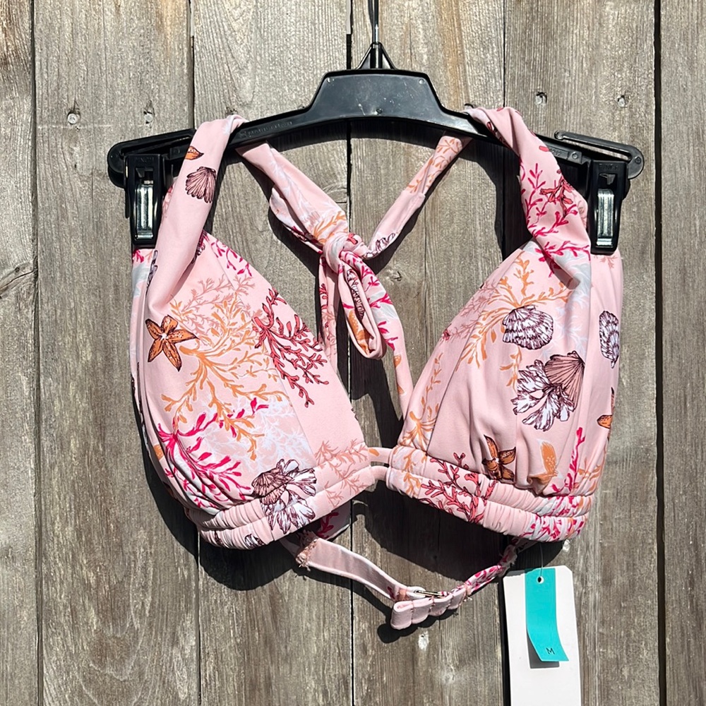Sunsets California Sea Siren Marilyn Bikini Top,Size Medium,NWT